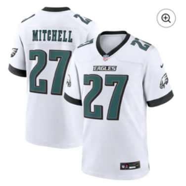 Men 2026 Philadelphia Eagles #27 Mitchell white Nike Limited NFL Jersey->philadelphia eagles->NFL Jersey